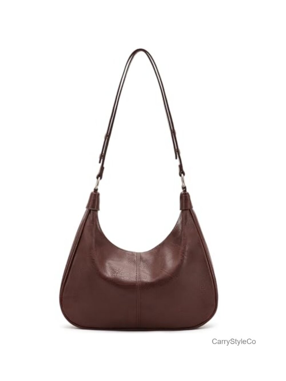 Vegan Leather Hobo Bag Women Shoulder Crossbody Purse Adjustable Strap